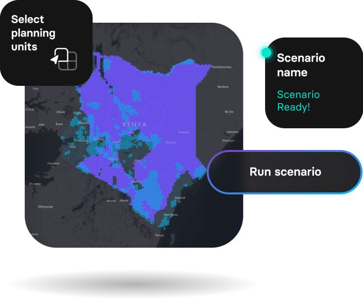 Scenario map layers example